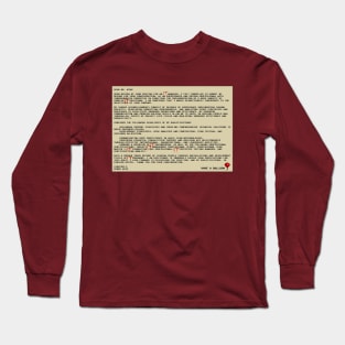 IT Manager Cover Letter Long Sleeve T-Shirt